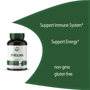 Comprimés de spiruline 3500mg, vente en gros OEM/ODM |   500 unités |   Soutien du système immunitaire, stimulation de l'énergie, complément sans gluten - Product Image 3