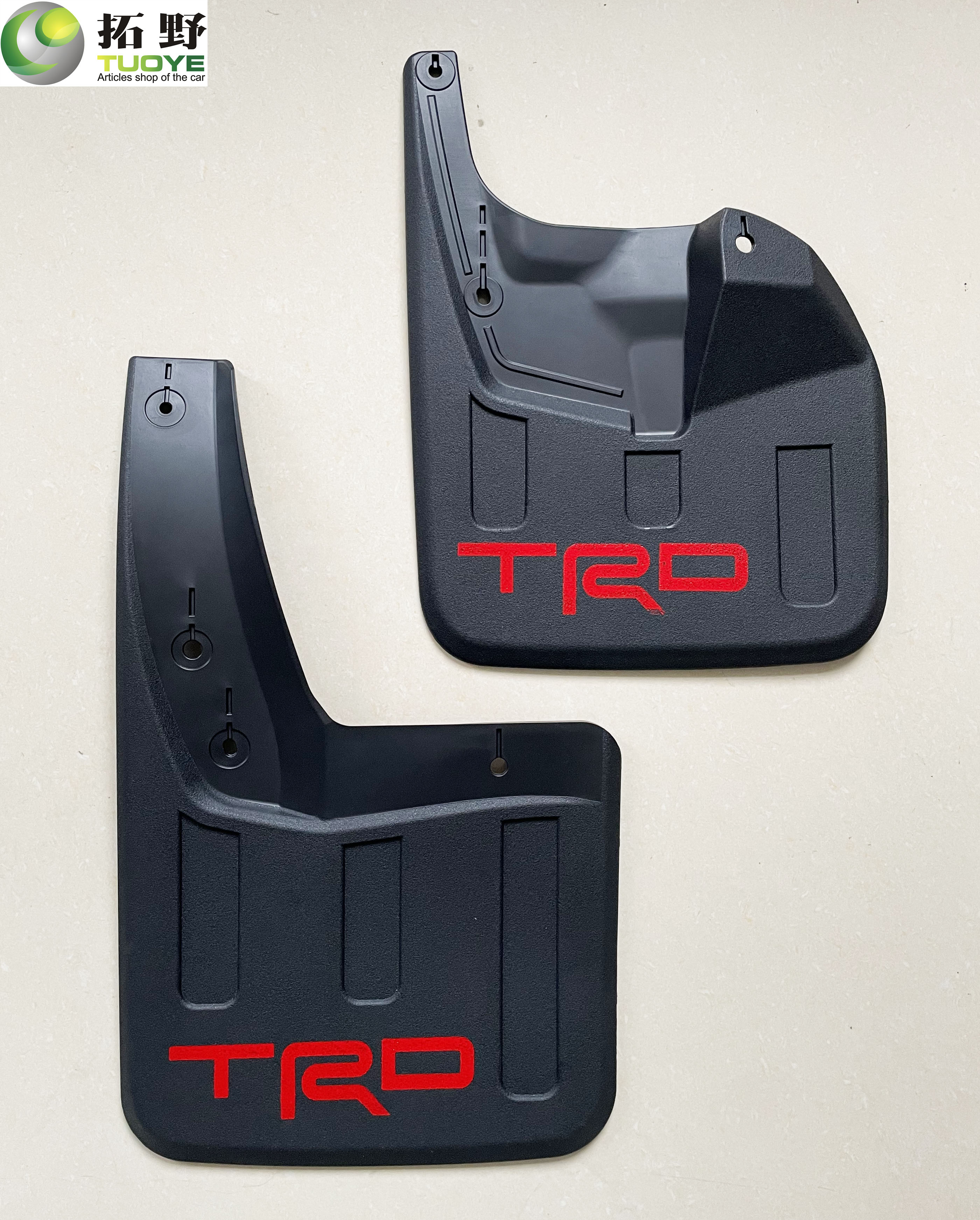 4 stuks auto spatlappen voor Toyota Hilux Vigo Revo 4x4 Trd 2016 2017 2018 2021, spatlappen spatschermen voor achter wielbeschermers spatbord auto spatborden