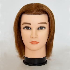 Cabezas de Maniquí Masculinas para Entrenamiento de Peluquería, 100% Cabello Humano, Venta al Por Mayor - Product Image 1