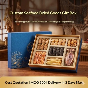 Custom Gold Stamped White <b>Cardboard</b> Seafood <b>Gift</b> <b>Boxes</b> Direct from Factory for <b>Small</b> Batches and Fast Prototyping - Product Image 4