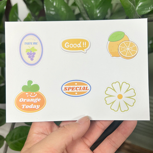 Custom Die Cut Sticker Sheets Waterproof <b>Vinyl</b> Tea Coffee Brand Logo Decal Pack for Cafe Restaurant Business Promotion - Product Image 4