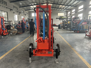 Plateforme de forage de puits d'eau portable sur roues 120m 150m 160m 180m 200m 260m - Product Image 4