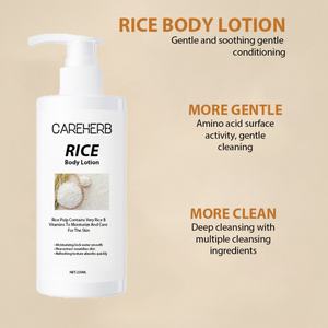 Crème éclaircissante pour le corps à base de riz, soin de la peau personnalisé, éclat parfait, apaisante, illuminatrice, hydratante - Product Image 3