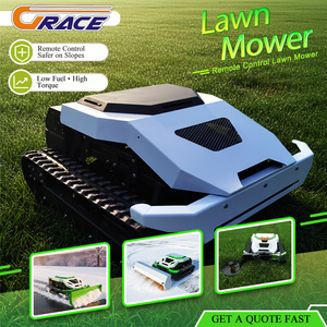 free shipping CE 900mm industrial mower crawler remote control 608cc engine EPA grass cutter slope machine - Product Image 2