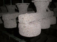 Sable de mullite réfractaire coulable, sable de chamotte, poudre de kaolin en maille pour revêtement haute température des fours industriels