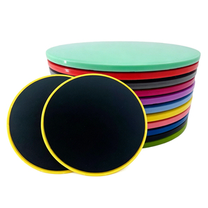 EIGFOH Disques de glisse doubles en PP et ABS pour Pilates, entraînement du tronc, yoga, équipement de fitness portable pour la maison et la gym - Product Image 1