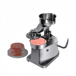 Machine de production de hamburgers, machines de fabrication de produits carnés, machine à galettes de haute qualité, presse à hamburgers en acier inoxydable - Product Image 1