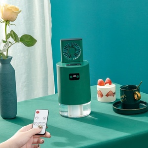 Air <b>Cooling</b> Fans Ultrasonic Humidifier Rechargeable Table Fans with Double <b>Spraying</b> Holes - Product Image 6