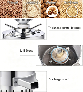 Máquina Comercial para Mantequilla <span class=keywords><strong>de</strong></span> Maní, <span class=keywords><strong>Molinillo</strong></span> Eléctrico <span class=keywords><strong>de</strong></span> Nueces, 30 kg/h, Máquina <span class=keywords><strong>de</strong></span> Acero Inoxidable para Hacer Pasta <span class=keywords><strong>de</strong></span> Sésamo, Tahini - Product Image 4