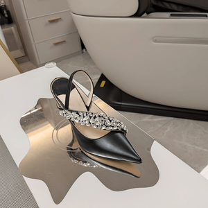 Zapatos de Tacón Alto Jimmy de Alta Calidad, Modernos, con Decoración de Diamantes, Cuero Exquisito, Transpirables, con Ventilación Trasera, Gran Venta - Product Image 6