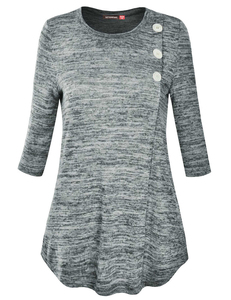 Nueva moda de <span class=keywords><strong>Amazon</strong></span> mujeres el alunizaje de la Oficina de manga dama blusa para negocios - Product Image 5