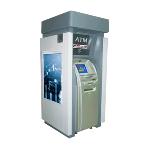 Индивидуальный киоск обмена наличных денег ATM киоск выкупа билетов терминал снятия наличных