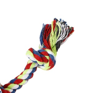 Jouets en corde pour animaux de compagnie, en coton tressé durable, taille moyenne, jouet à mâcher pour chien, pour le nettoyage des dents et le divertissement, nœuds personnalisables - Product Image 4