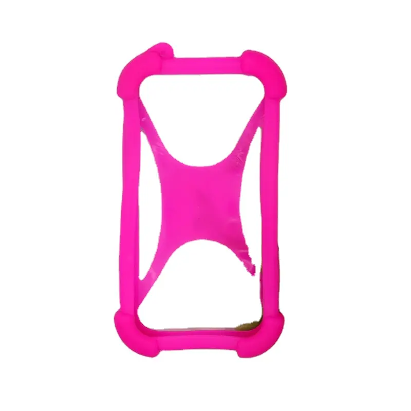 Capa de silicone universal anti-batida para celular, nova moldura de borracha macia