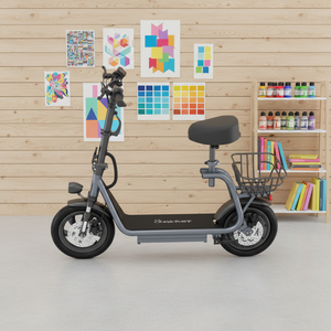 Patinete Eléctrico Plegable M5 Pro <span class=keywords><strong>de</strong></span> 12 Pulgadas con Marco <span class=keywords><strong>de</strong></span> Aleación <span class=keywords><strong>de</strong></span> Aluminio, <span class=keywords><strong>Dos</strong></span> <span class=keywords><strong>Ruedas</strong></span> y Asiento para Desplazamientos Urbanos, 48V, Carga Máxima <span class=keywords><strong>de</strong></span> 120 kg - Product Image 6