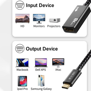 ULT-Unite 4K 60HZ USB 3.1 Type-C สำหรับ<span class=keywords><strong>สาย</strong></span><span class=keywords><strong>ต่อ</strong></span>ชุบทองพร้อมตัวเรือนอลูมิเนียมและ PVC braided ภายนอก - Product Image 6