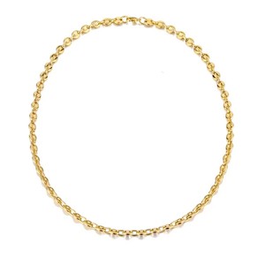 Chaînes <span class=keywords><strong>de</strong></span> bijoux plaquées <span class=keywords><strong>or</strong></span> en acier inoxydable 316L pour hommes, modèles « nez <span class=keywords><strong>de</strong></span> cochon » et « <span class=keywords><strong>grain</strong></span> <span class=keywords><strong>de</strong></span> <span class=keywords><strong>café</strong></span> », bijoux XR, taille personnalisable - Product Image 4