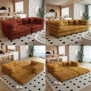 Knochenloses, modulares, verstellbares Schlafsofa, modernes Wohnzimmermöbel, flexible Raumgestaltung, platzsparend - Product Image 2