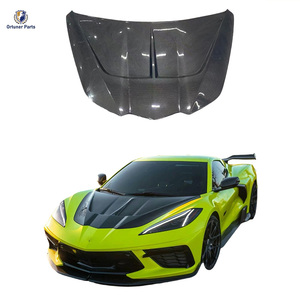 Nouveau capot moteur en fibre de carbone sèche pour <span class=keywords><strong>Chevrolet</strong></span> <span class=keywords><strong>Corvette</strong></span> C8, style ZR1, avec boulons, ajustement parfait, kit carrosserie - Product Image 1