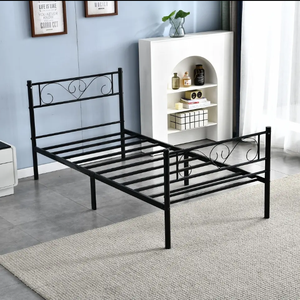 <span class=keywords><strong>Letto</strong></span> <span class=keywords><strong>in</strong></span> Metallo Moderno per Hotel, Dormitorio e Camera da <span class=keywords><strong>Letto</strong></span>, Design Semplice, Struttura <span class=keywords><strong>in</strong></span> <span class=keywords><strong>Ferro</strong></span>, Disponibile <span class=keywords><strong>in</strong></span> Misure Singole e Queen Size - Product Image 1