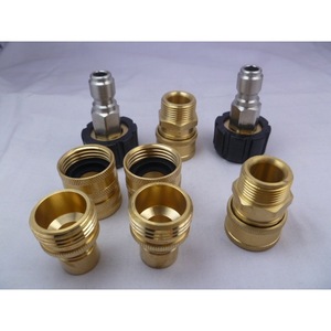 High Pressure Car Wash Hose Connector Set 3/8 M22 Quick Coupler All Copper Universal Adapter For Water Gun Accessory - Product Image 3