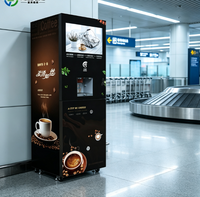 Distributeur automatique de café à paiement par pièces, pour usage scolaire