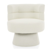 Fauteuil pivotant moderne capitonné à 360 degrés, fauteuil d'appoint pivotant pour salon, chambre à coucher et bureau à domicile