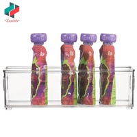 Garde-manger Armoire Réfrigérateur Congélateur Étagères Comptoir Snacks Titulaire En Plastique Cuisine Organisateur De Stockage Titulaire Bin avec Poignées