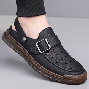 Men's Summer Flat <b>Clog</b> Sandals Steel Toe Breathable Waterproof Lightweight Outdoor Wear - Product Image 5