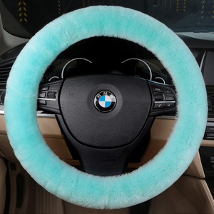 Xiantong Pure Australian Wool Winter Short Plush Car Steering Wheel Cover Cute New Style Fitment Universal Made China for - Product Image 6