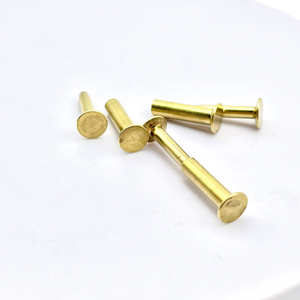 Rivets semi-solides en laiton massif SUS 304 de 3 mm et 4 mm <span class=keywords><strong>pour</strong></span> couteaux/planches à découper - Product Image 2