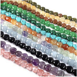 Cuentas de Piedras Preciosas Naturales Marrones de 6 mm en Forma de Corazón Plano, Venta al por Mayor, Cuentas de Piedra para Hacer Joyas, Forma de Corazón - Product Image 3