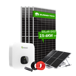 ระบบผลิตไฟฟ้าพลังงานแสงอาทิตย์แบบโมโนคริสตัลไลน์ซิลิคอน Allrun 5KW ถึง 50KW สำหรับบ้าน พร้อมการรับประกัน 10 ปี สำหรับระบบเชื่อมต่อกับกริด - Product Image 4