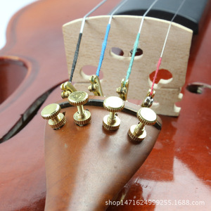 Afinador fino para violín, latón pulido, 4/4 1/8, perilla de ajuste de cuerdas para violín - Product Image 4