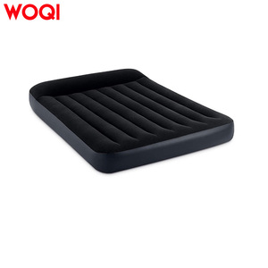 Colchón inflable Woqi 203x152x46cm con bomba incorporada, poliéster negro, diseño minimalista para 1-2 personas - Product Image 3