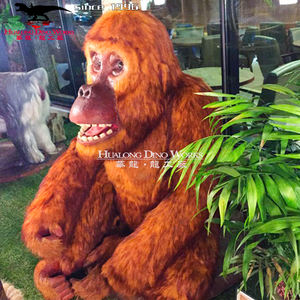 Hot Sale Vivid Animal Model Life Size Animatronic Animal <strong>Gorilla</strong> Sculpture - Product Image 4