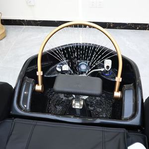 Sillón de lujo de diseño moderno para spa de belleza y peluquería, cama de lavado de cabello con lavabo de circulación de agua - Product Image 6