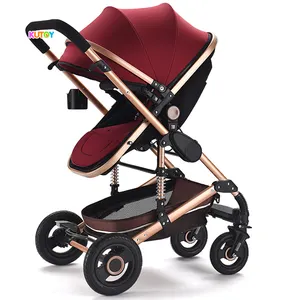 Foldable सुविधाजनक गर्म माँ बच्चे घुमक्कड़ बच्चों की गाड़ी/2020 सबसे अच्छा गुणवत्ता strollers वॉकर 1 में 3/चमड़े के बच्चे strollers ऑस्ट्रेलिया