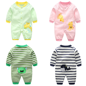Autunno primavera pagliaccetto neonato in cotone 0-1 anni tuta per bambini al coperto all'aperto tutina per neonato - Product Image 6