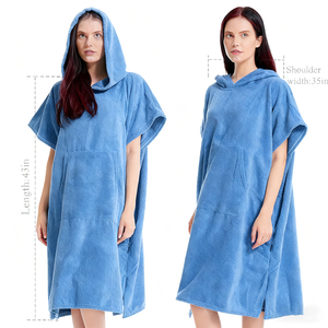 <span class=keywords><strong>Toalla</strong></span> de <span class=keywords><strong>Playa</strong></span> con Capucha de Microfibra Azul Marino, Personalizada con Logotipo Bordado, Altamente Absorbente, <span class=keywords><strong>Poncho</strong></span> de Surf, Venta al Por Mayor - Product Image 2