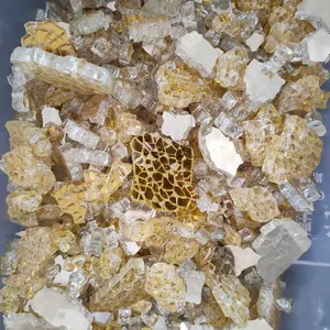 Crushed Glass Stone Glitter, Irregular Chunky Flakes