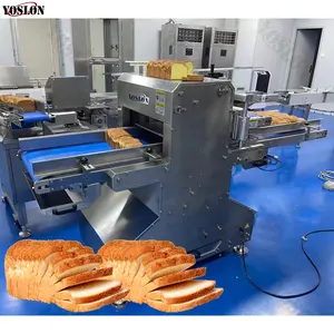 YOSLON nastro trasportatore automatico taglio pane Toast affettatrice/affettatrice pane lungo