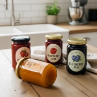 Autocollants d'emballage alimentaire, étiquettes personnalisées pour bocaux, étiquettes pour pots de confiture, autocollants pour bouteilles de confiture, étiquettes pour gelées, étiquettes de produits
