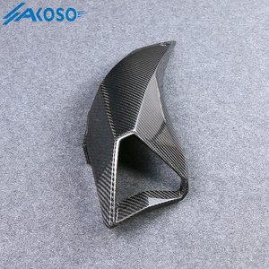 AKOSO Carénage complet de protection de tuyau d'admission d'air de moto en fibre de carbone sèche 3K pour Kawasaki <span class=keywords><strong>Z</strong></span> <span class=keywords><strong>H2</strong></span> <span class=keywords><strong>2021</strong></span> 2022 2023 2024 - Product Image 5
