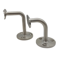 Inoxstar 316 Support de rampe d'escalier moderne en acier inoxydable sur mesure pour balustrade en verre de villa
