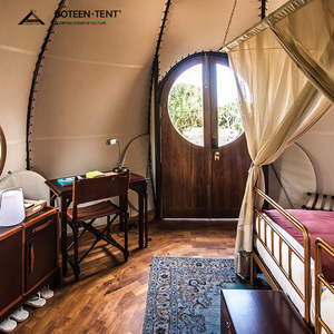 Tente Dôme Citrouille Tendance <span class=keywords><strong>Resort</strong></span> Luxe Imperméable Extérieure Safari Glamping Hôtel pour Hébergement de Voyage et Affaires - Product Image 4