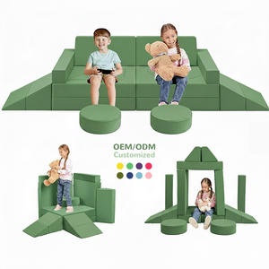 <span class=keywords><strong>Canapé</strong></span> de jeu modulaire en mousse souple et durable pour enfants, certifié OEKO, pour la construction de châteaux et de forteresses en salle de jeux - Product Image 1