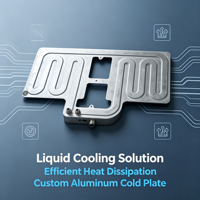 Plaque de refroidissement en aluminium brasé sous vide pour vente en gros, dissipateur thermique liquide personnalisé avec conception anti-fuite