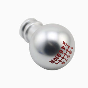 Car Gear Knob Stainless Steel 10 Speed <b>Universal</b> Racing Shifter Head Silver With Black <b>Adapters</b> - Product Image 4