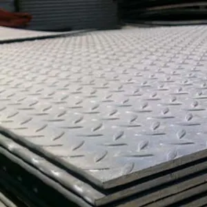 China Supplier Dx52d Z140 Galvanized Steel Iron Checkered Chequered Sheets Floor Metal Steel Plate For Sale